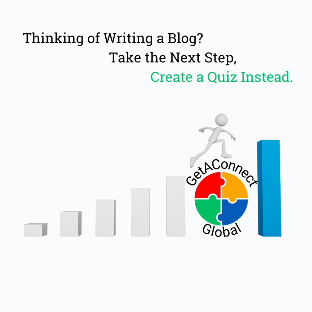 Thinking of Writing a Blog Take the Next Step, Create a Quiz Instead.