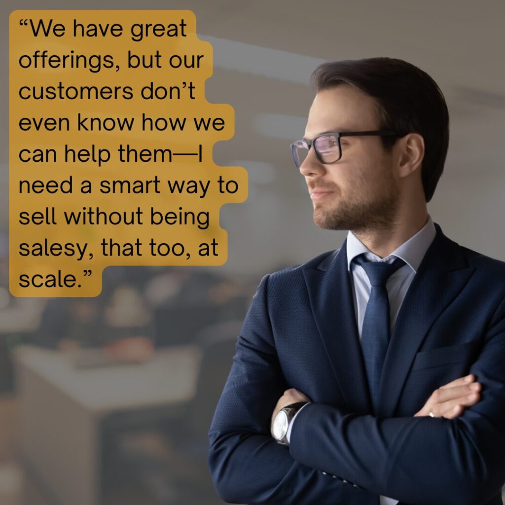 sell without being salesy using GetAConnect